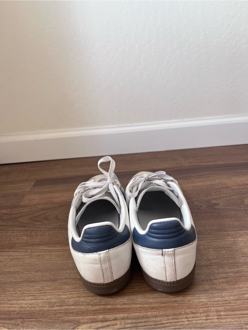 ADIDAS Samba Sneakers - White & Navy - Picture 3 of 4